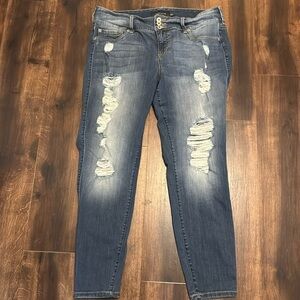 Torrid Premium Distressed Skinny Jeans